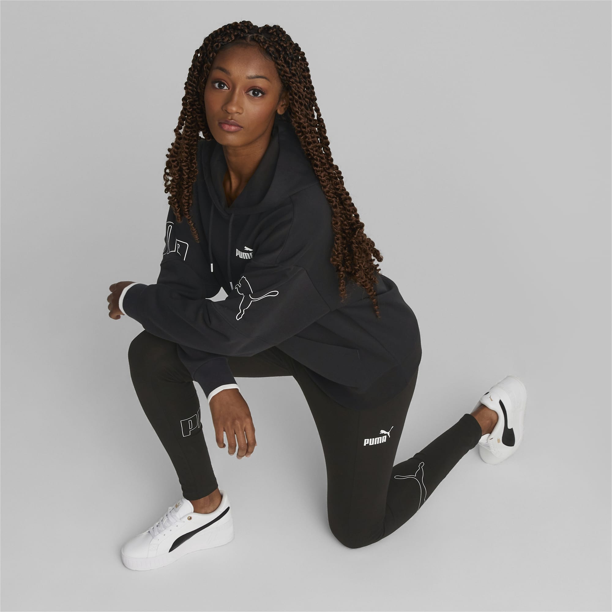 puma power colorblock hoodie tr w -B37