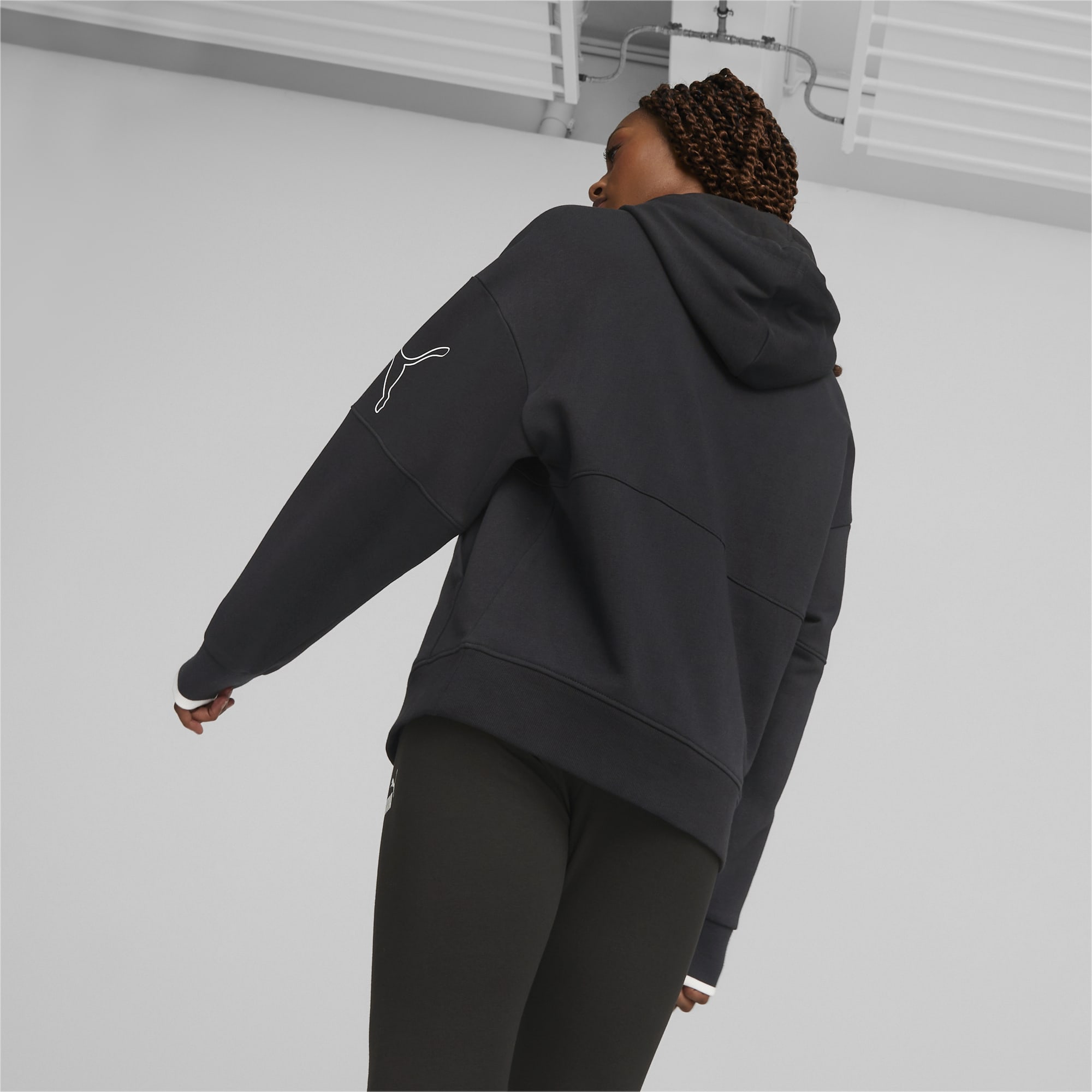 puma power colorblock hoodie tr w -B37
